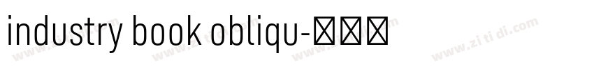 industry book obliqu字体转换 industry book obliqu字体转换